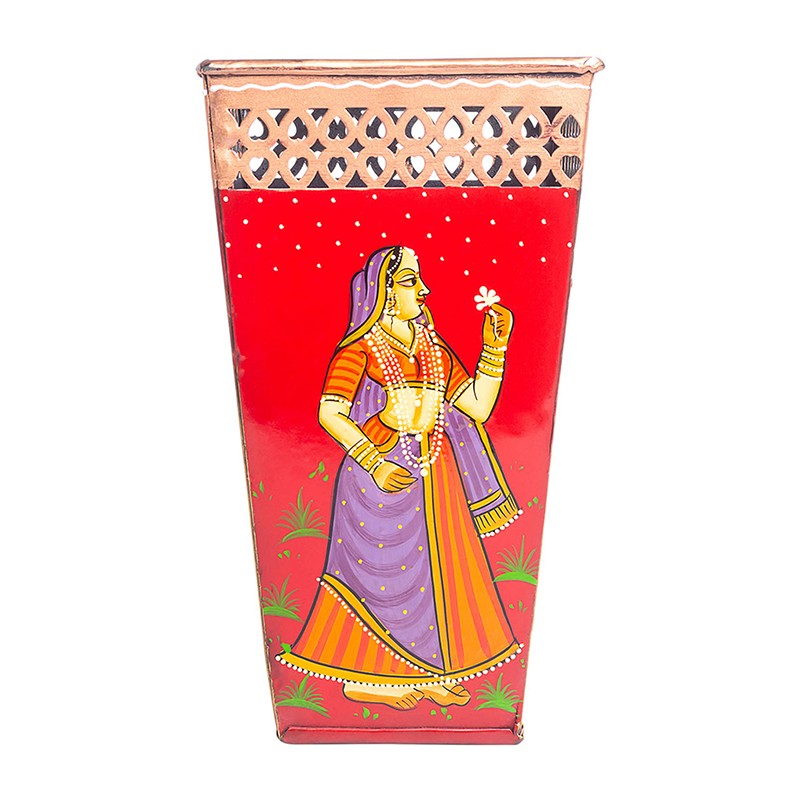 Rani Ethnic Metal  Handcrafted Desk Organizer media 3