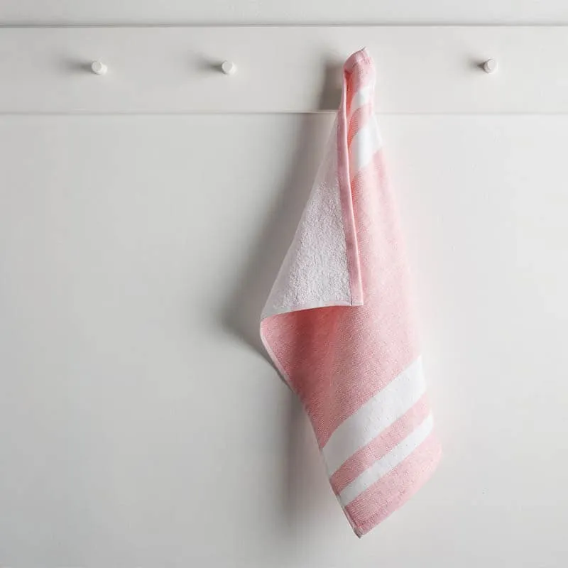 Nash Cotton Terry Hand Towel (Pink) - Set Of Two media 5