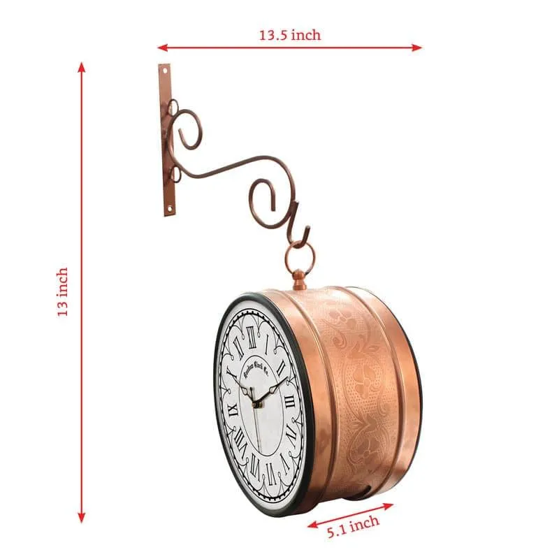 Caspian Double Sided Vintage Station Clock media 7
