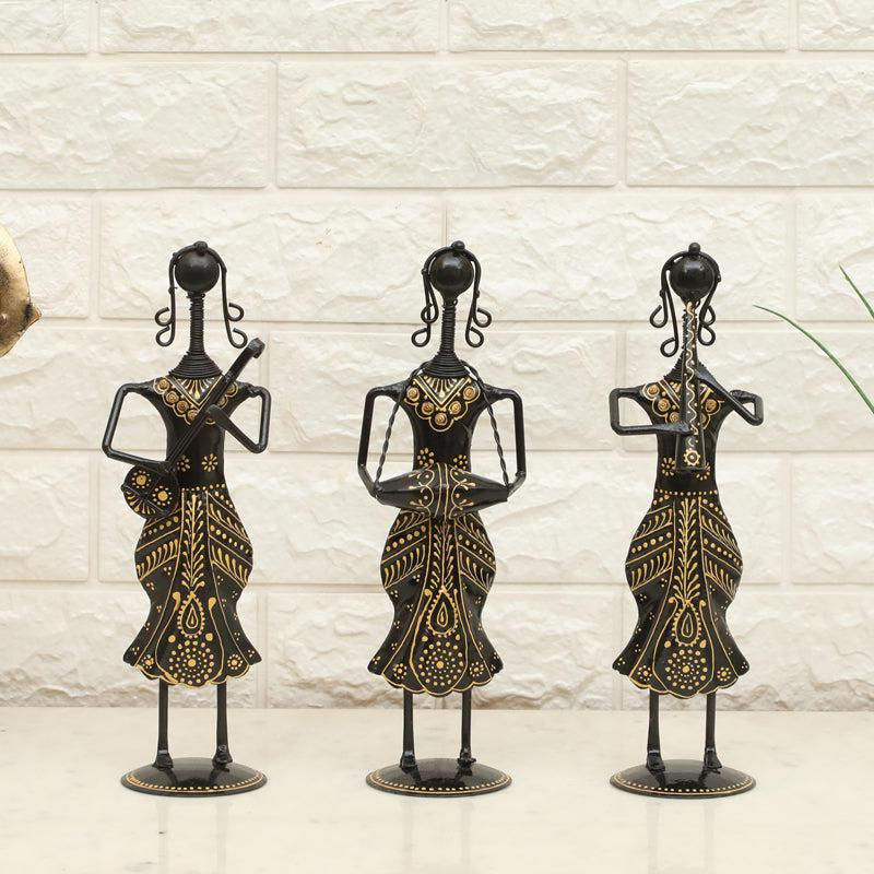 Cultural Cadence Metal Showpiece - Set Of Three