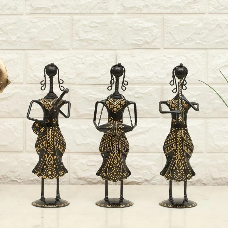 Cultural Cadence Metal Showpiece - Set Of Three media 1