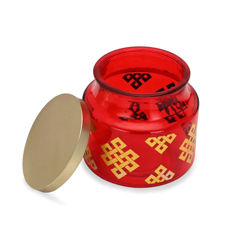 Rangoli Seal Airtight Jar (Red) - 550 mL media 4