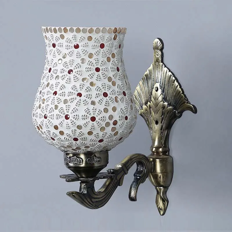 Bagh Mosaic Glass & Metal Wall Lamp media 3