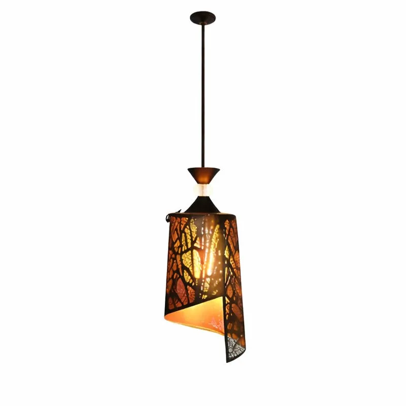 Ornate Glow Metal Ceiling Lamp media 3