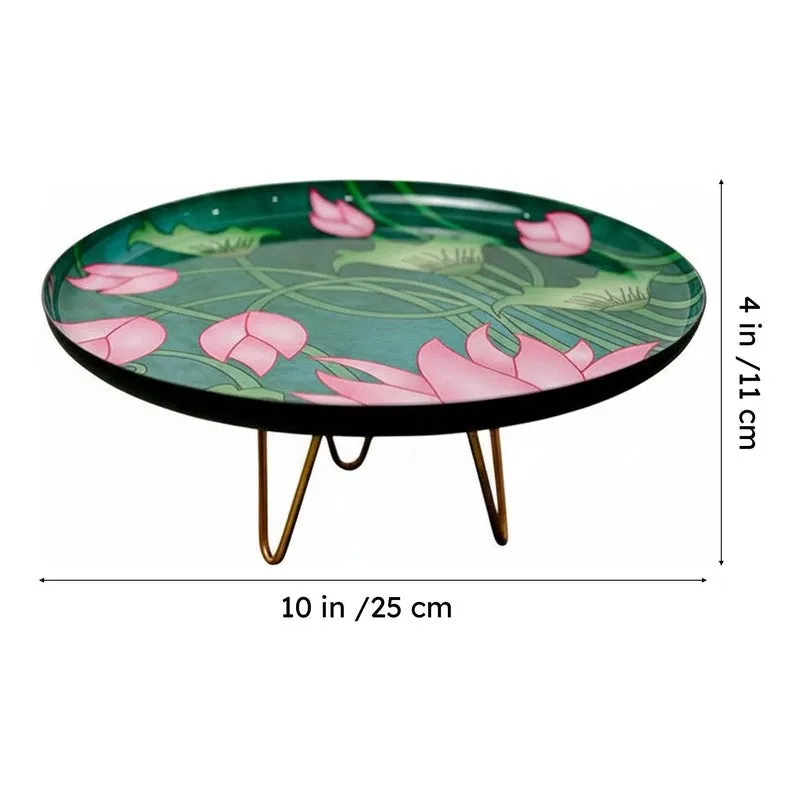 Lotus Scape Metal Cake Stand media 6
