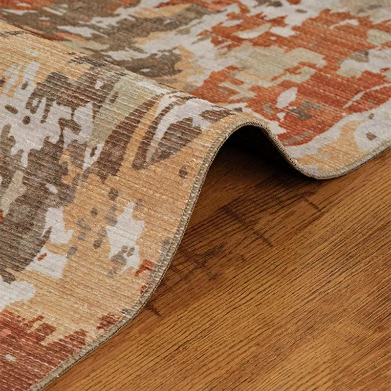 Aria Abstract Polyester Carpet - Brown media 5