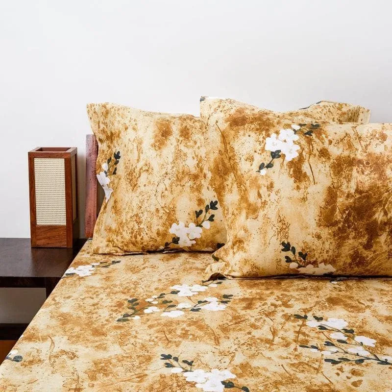 Floral Glory Cotton Bedsheet - 170 TC media 4