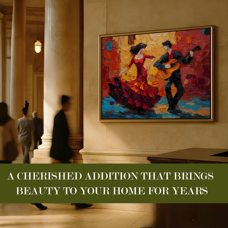 Dance Fire Canvas Wall Painting With Frame media 7