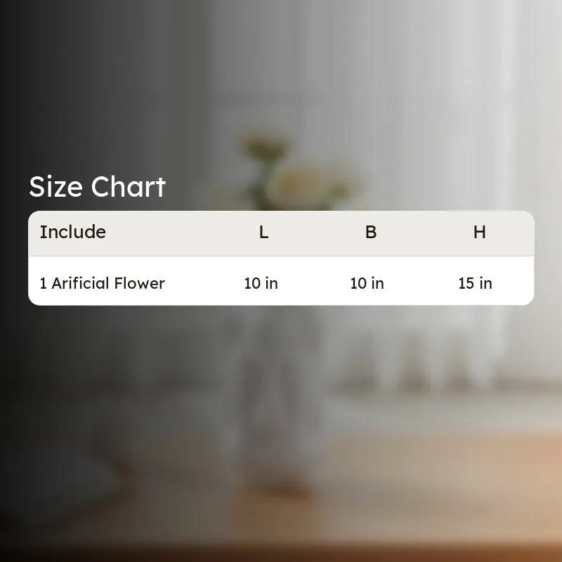 Blushira Rose Fabric Artificial Flower - Off White media 7