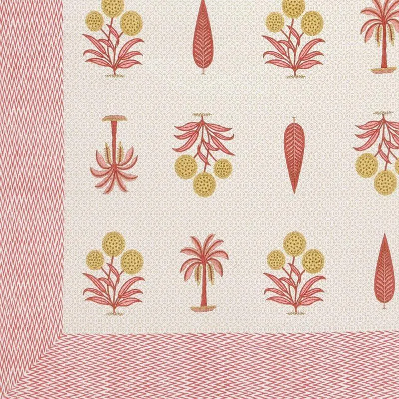 Gianni Printed Cotton Bedsheet (Pink) - 240 TC media 5