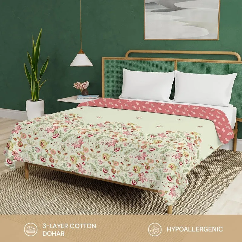 Urban Space Floral Reversible Blanket - Pink media 8