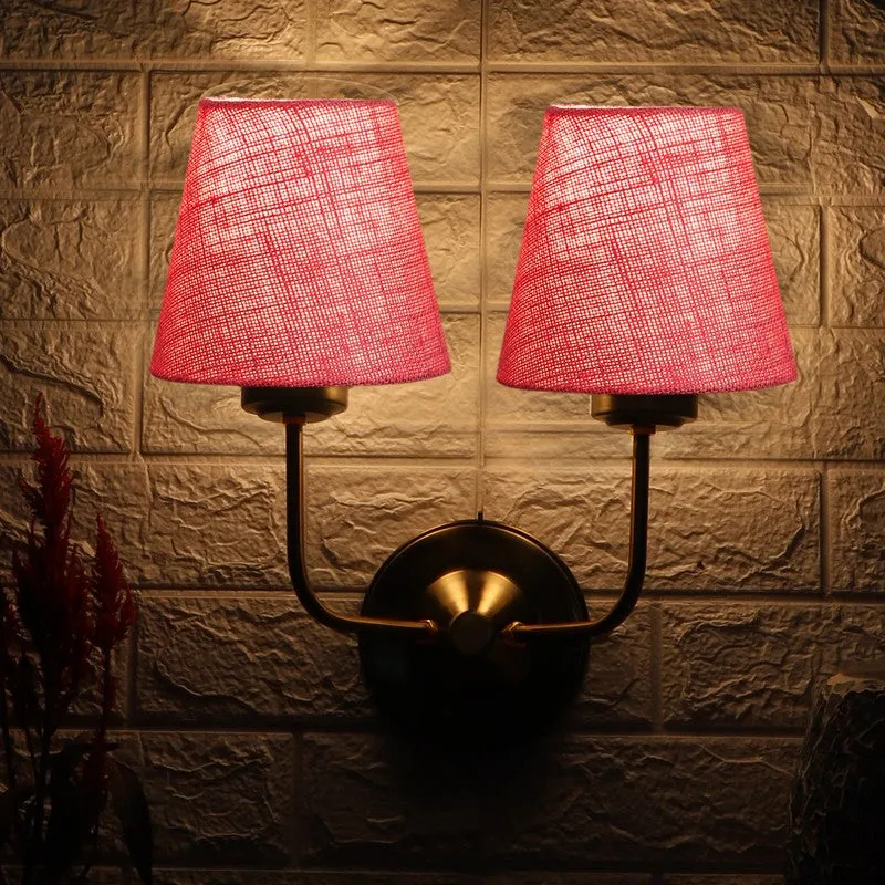 Lumoire Duo Cone Metal Wall Lamp - Pink media 4
