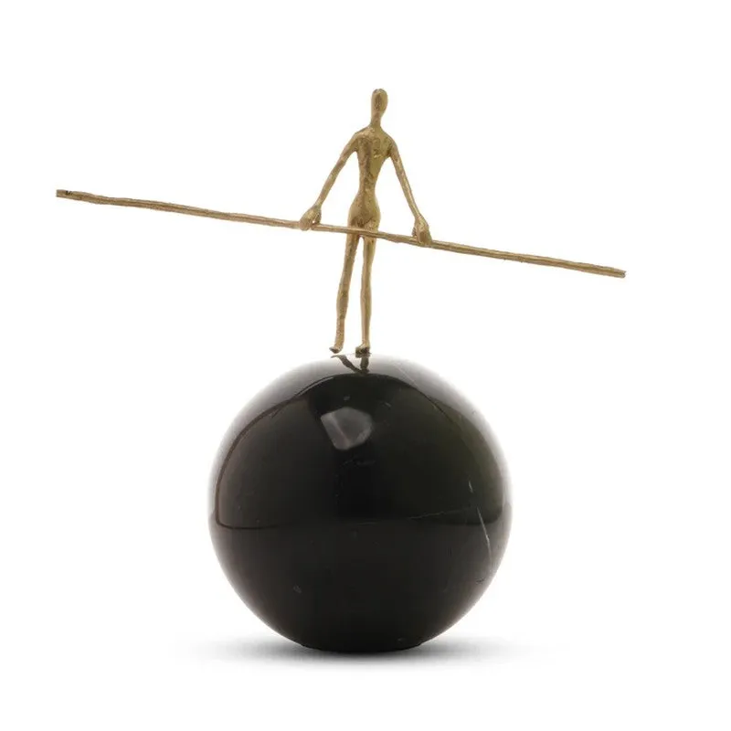 Virelle Muse Brass & Marble Showpiece media 4