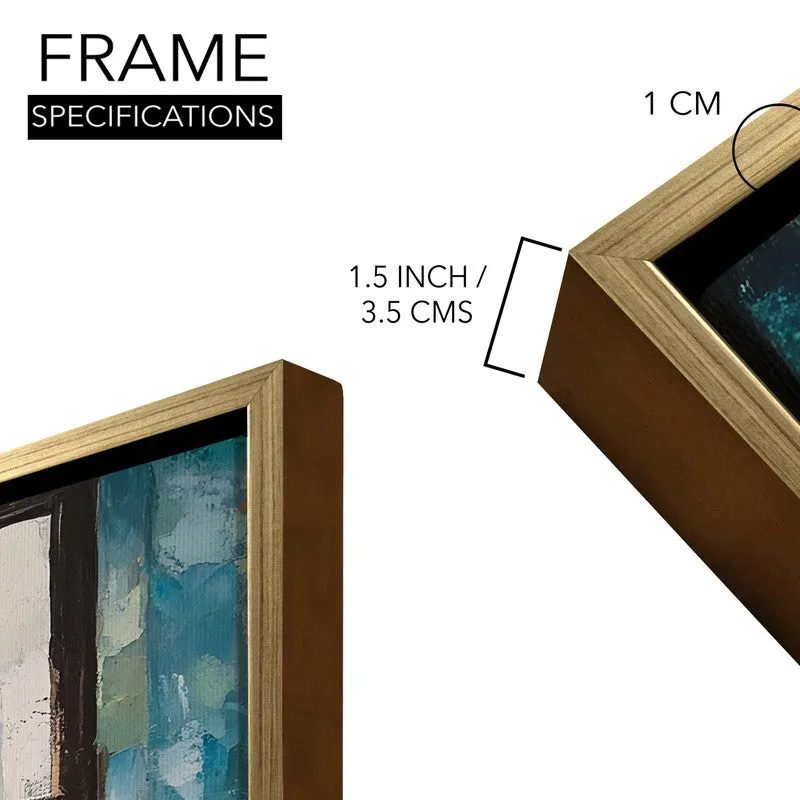 Warm Cafe Canvas Wall Painting With Frame media 8