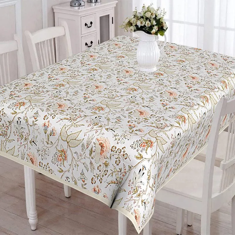 Muhina SquareTable Cover (Ivory) - Four Seater media 1