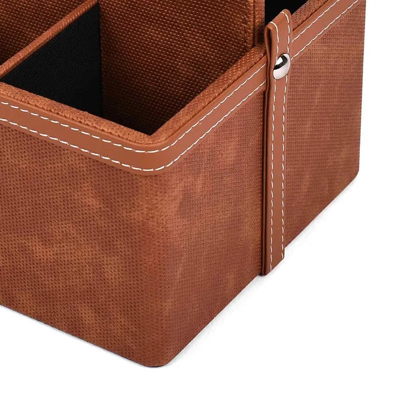 Ember Dote Leatherette Multi-Utility Organiser - Brown media 6