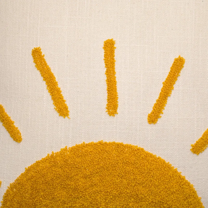 Sun Whimsy Embroidered Cushion Cover media 3