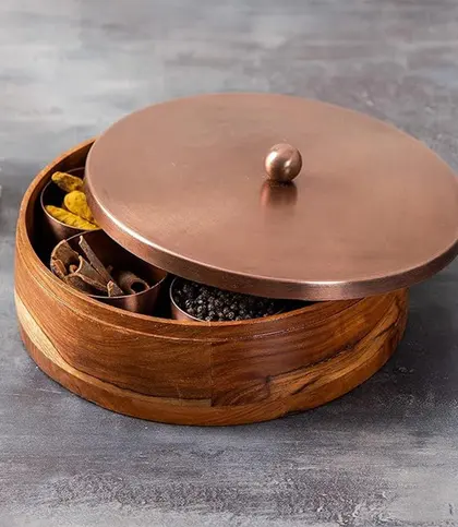 Wood · Stainless Steel