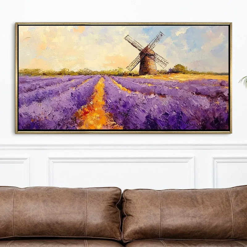 Pastoral Harmony Canvas Wall Painting With Frame media 4