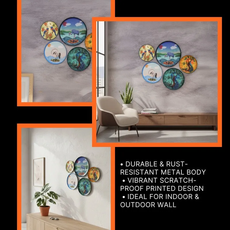 Feathered Haven Wall Plates - Set of Five media 8