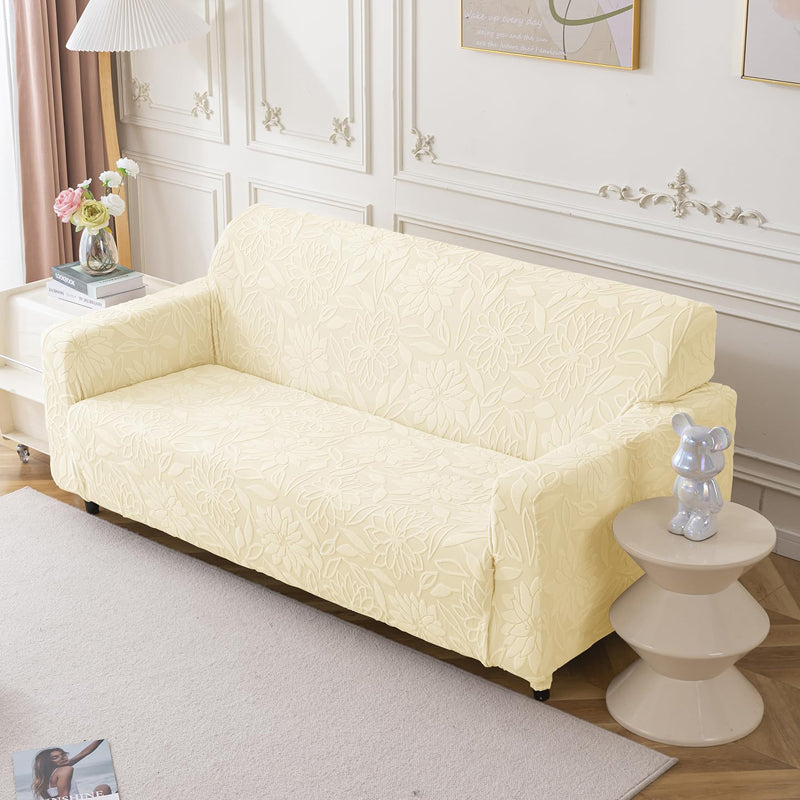 Armor Jacquard Sofa Cover - Beige media 6