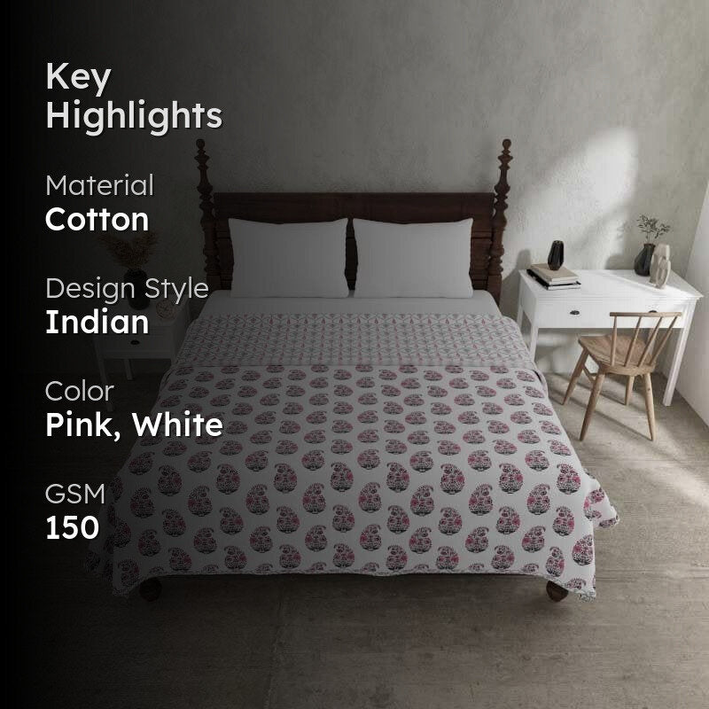 Rakshita Ethnic Printed Pink Cotton Dohar media 2