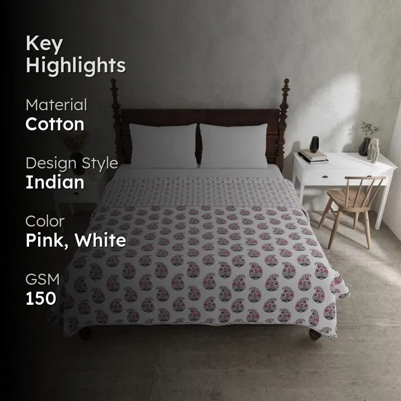 Rakshita Ethnic Printed Pink Cotton Dohar media 2