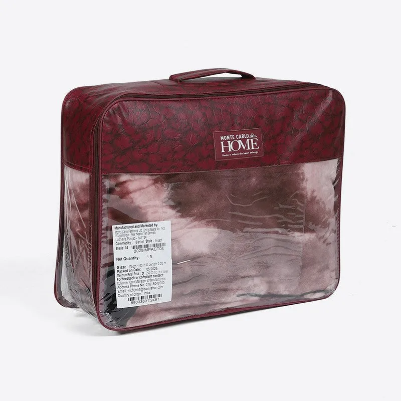 Monte Carlo Crimson Harmony Blanket (Brown) - 625 GSM media 7