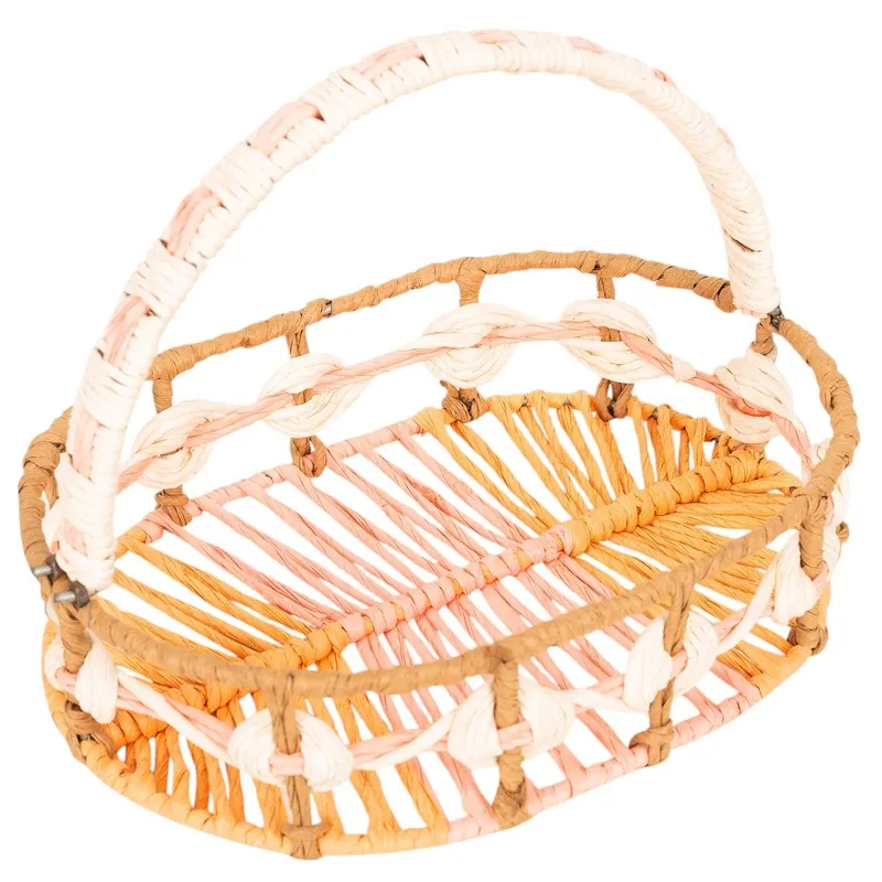 Aurelia (Raffia,Metal) Fruit Basket media 3