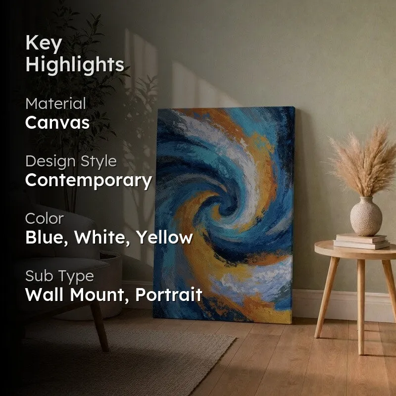 Cirqua Color Wave Canvas Wall Art media 2