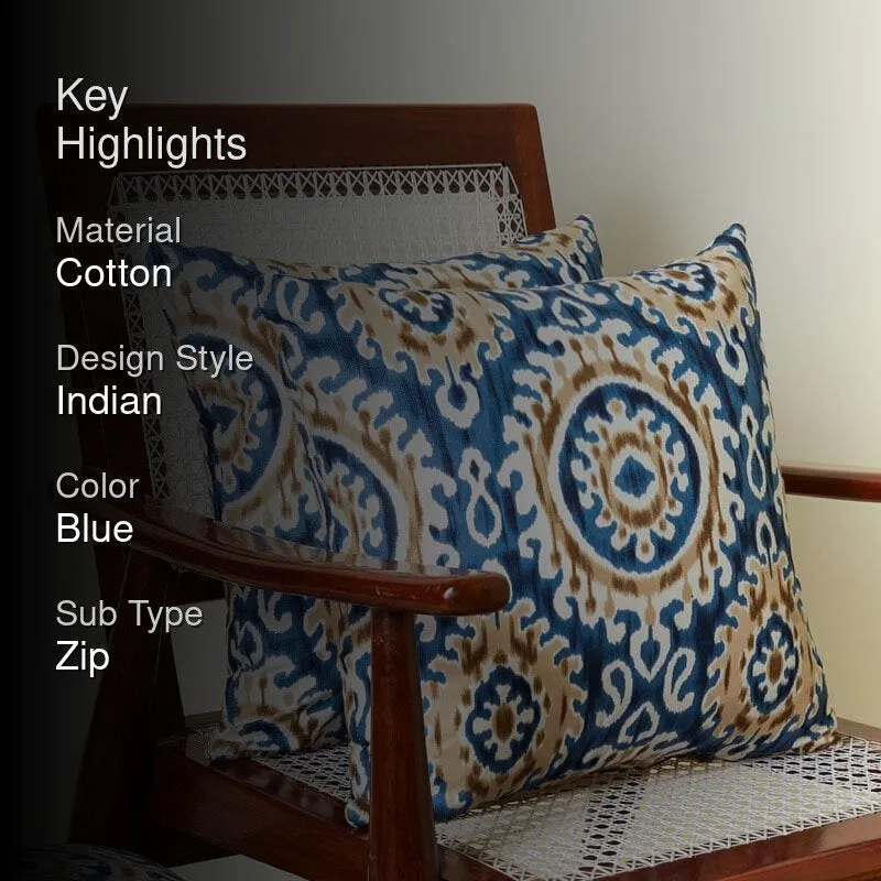 Mriksha Cushion Cover (Blue) - Set Of Two media 2