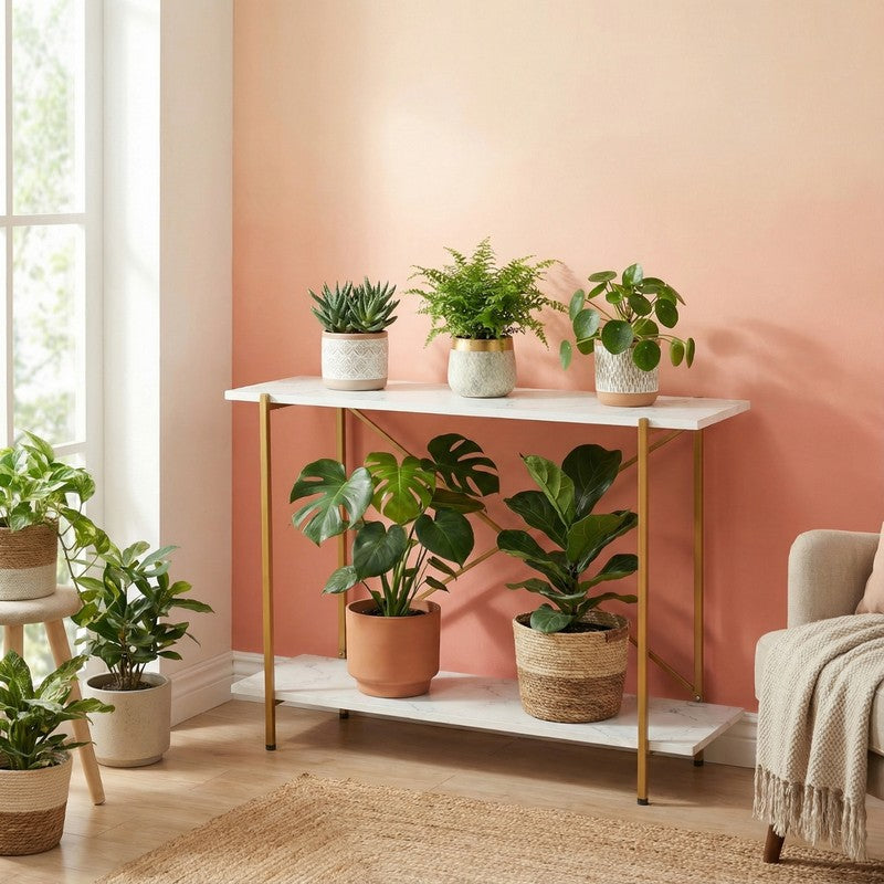 Verdure Metal Planter Stand - White