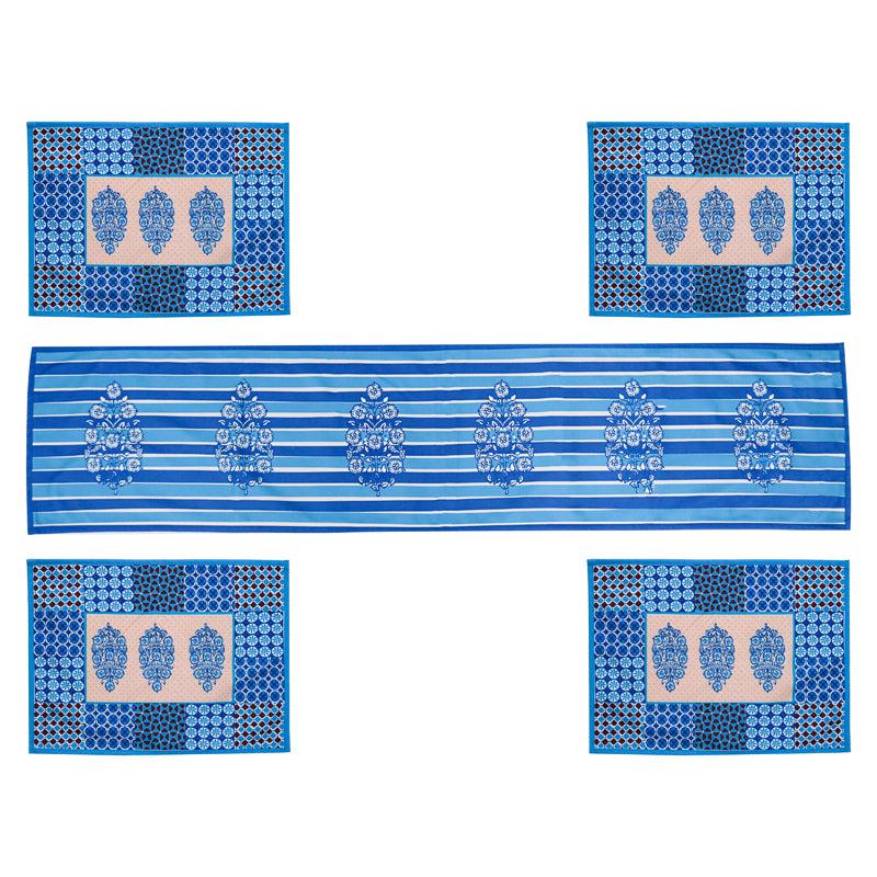 Indigo Imal Table Runner & Placemat - Five Piece Set media 3