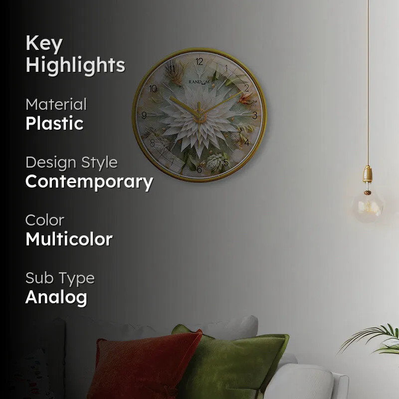 Flora Forte Analog Wall Clock media 2