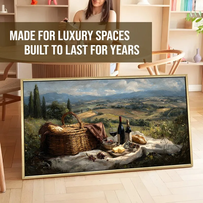 Valley Feast Canvas Wall Painting With Frame media 5