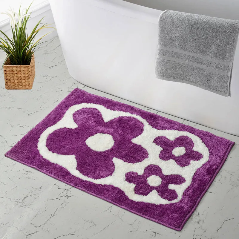 Lumora Cotton Bath Mat - Purple media 4