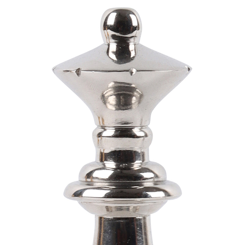 Chess Charm King Showpiece (Silver) - Set Of Two media 6
