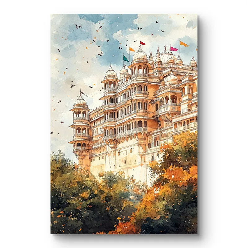 Udaipur Dreams Wall Painting media 3
