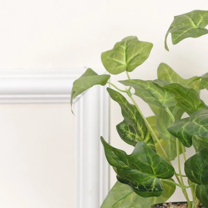 Artificial Ivy Plant With Black Fiber Pot - 0.9 Feet media 6