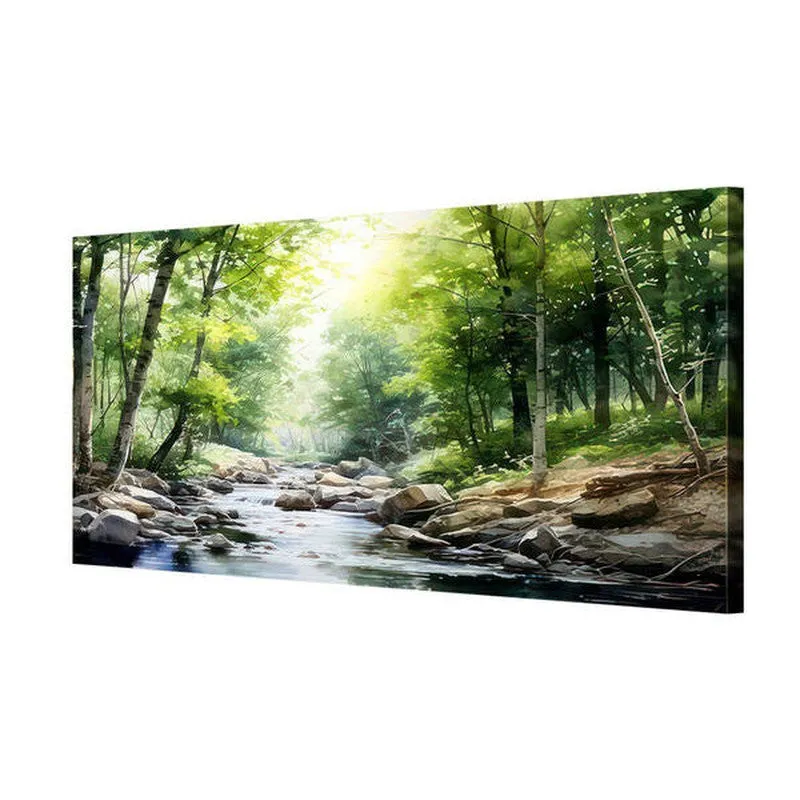 Amazon Forest Stream Poly Canvas Wall Painting media 5