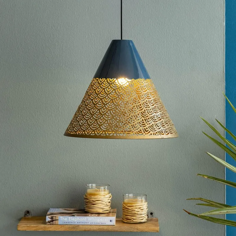 Orange Tree Ralp Conical Steel Ceiling Lamp media 2
