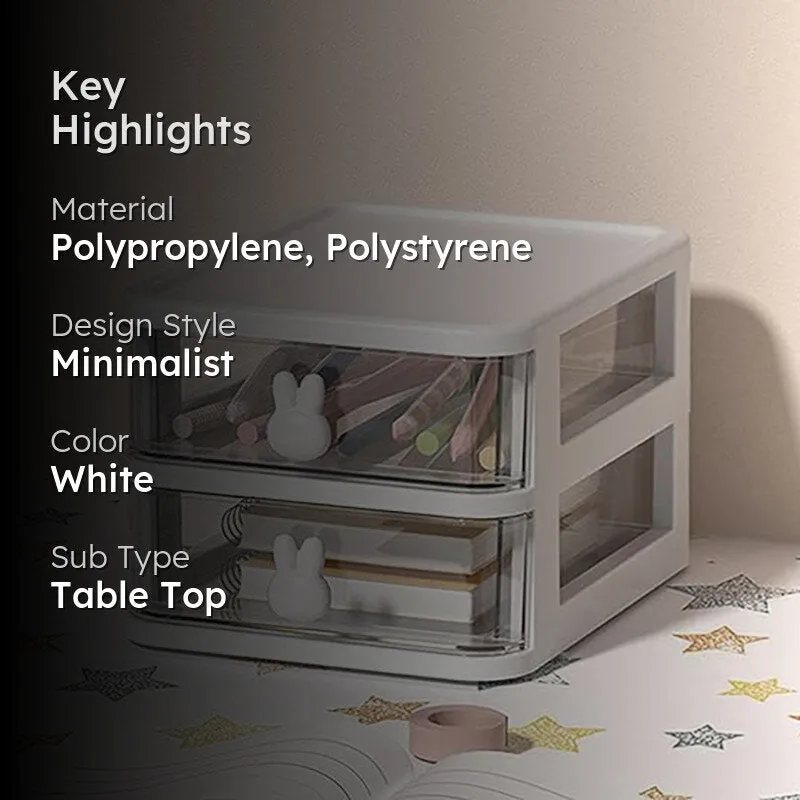 Stowly Two Tier Desk Organiser - White media 2