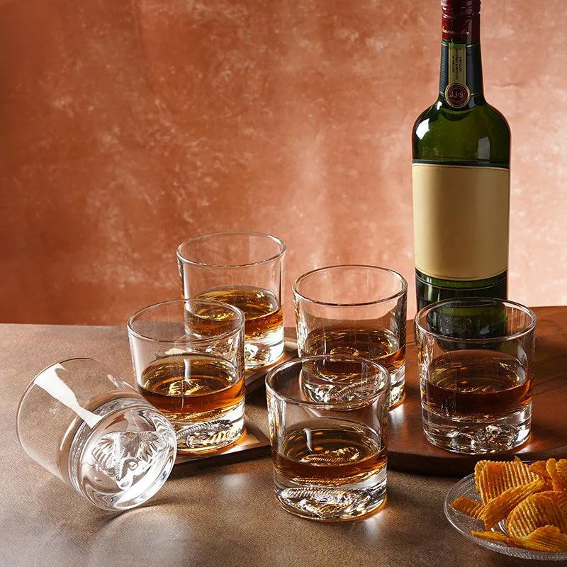 Untamed Spirit Whiskey Glasses (295 ML) - Set Of Six media 1