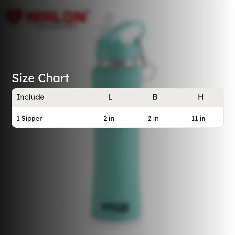 Valento Sipper Water Bottle (Aqua) - 750 mL media 6