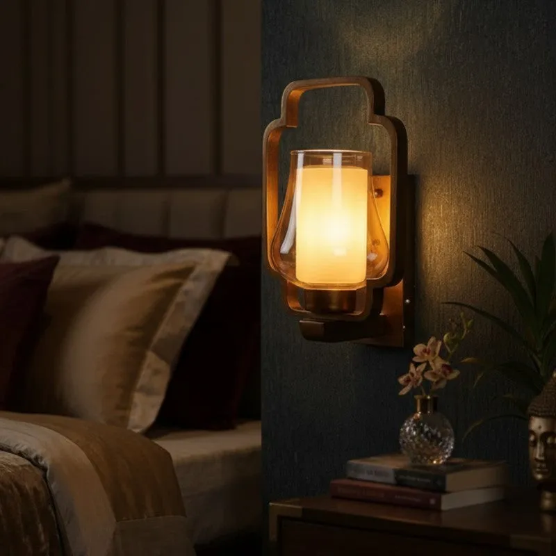 Inuite Wooden Wall Lamp media 4