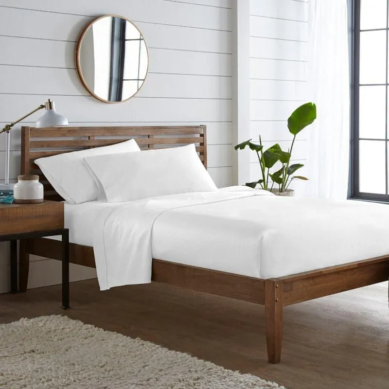 Azva Swiss Dot Cotton Bedsheet (White) - 300 TC media 1