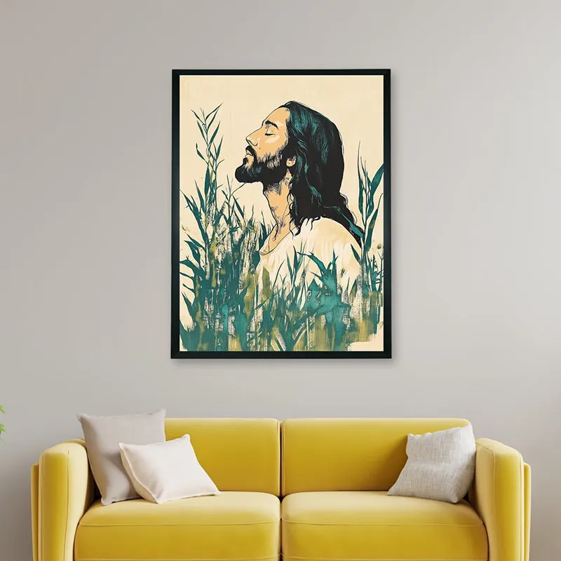 Contemplation Of Christ Wall Art With Resin Frame media 5