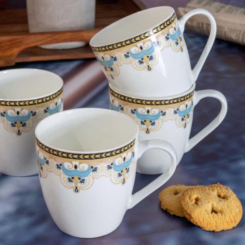 Sonaki Bone China Tea Cup (180 mL Each) - Set of Six - 180 ML Each