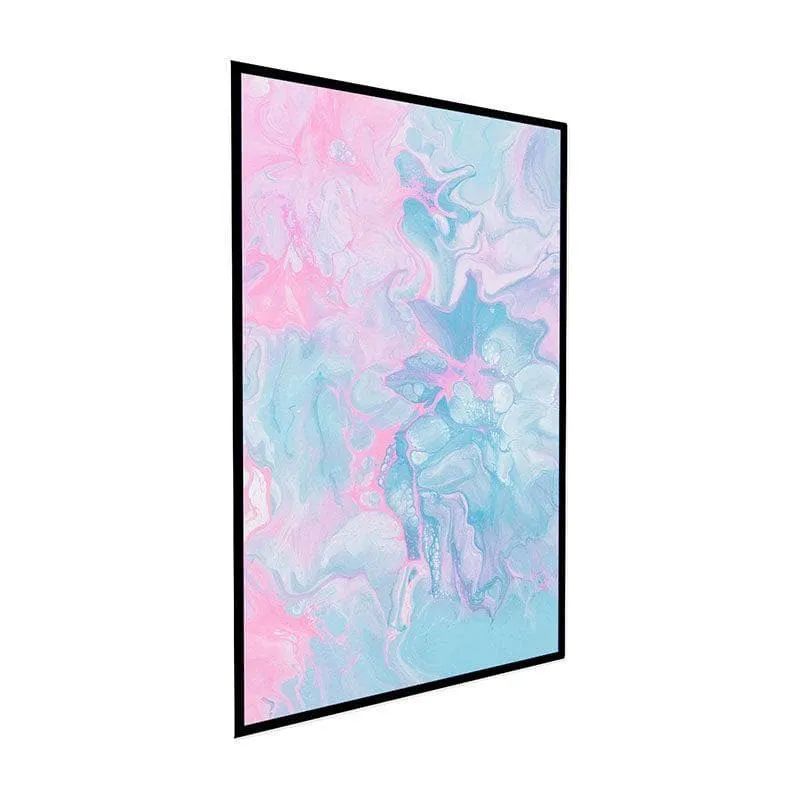 Flowing Fluid Canvas Wall Painting - Black Frame media 3
