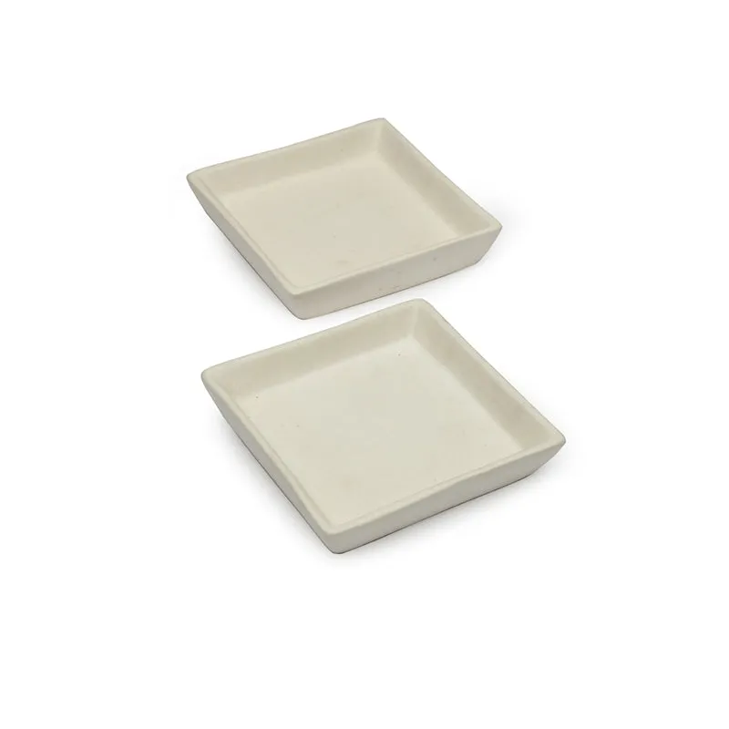 Metrica Square Stoneware Platter - Set of Two media 3
